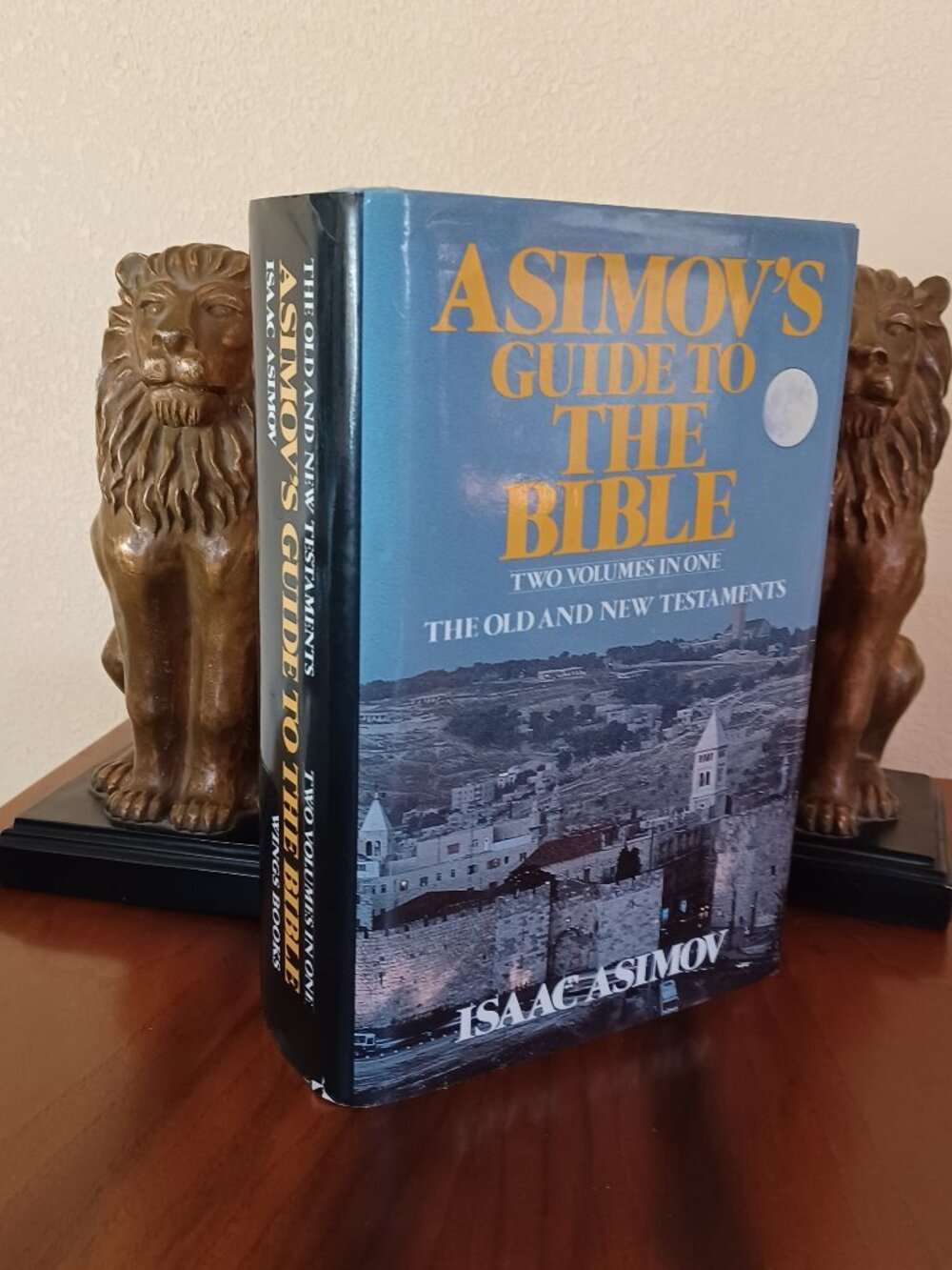 Asimov's Guide to the Bible Vol 1 and Vol 2 Isaac Asimov Bible Book HC/DJ
